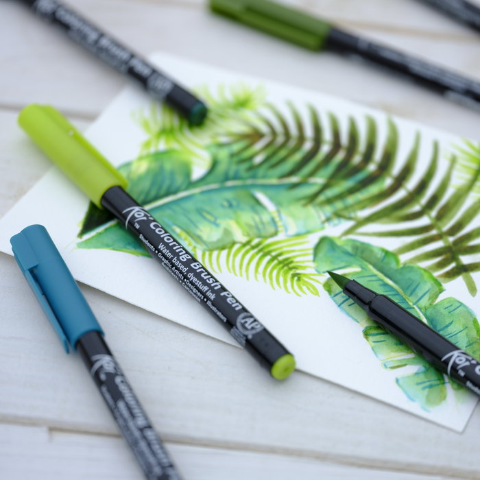 Sakura Koi Coloring Brush Pen Set Botanical de 6 colores Sakura Koi Coloring Brush Pen Set Botanical de 6 colores